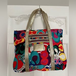 SALE! Vintage Coach Poppy Colorful Shoulder Bag - Clean, Clean, Clean!